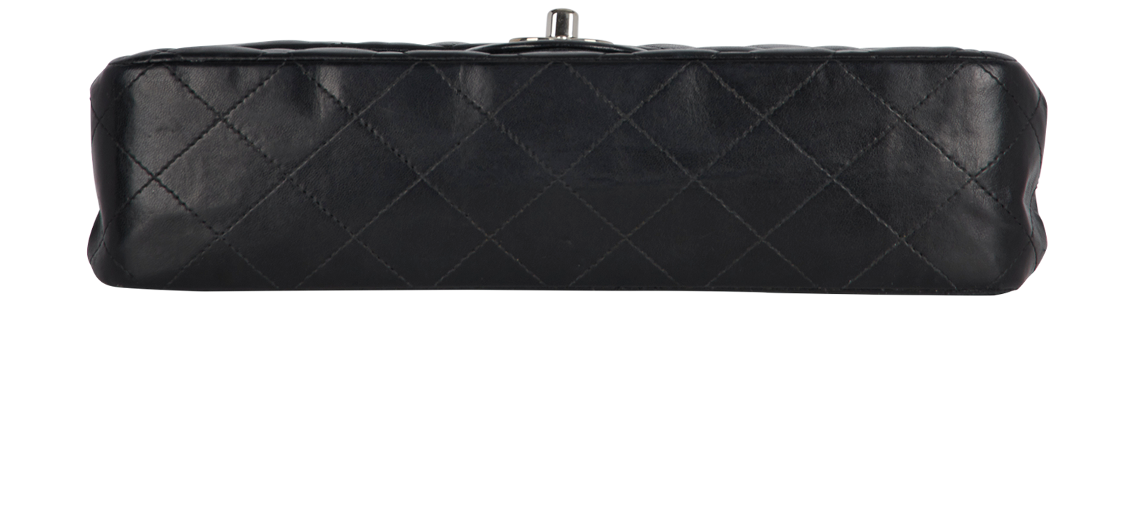 Medium Classic Flap, &pound;3,500, Handbags, Black, Lambskin Leather, Top view